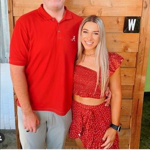 shein wrap skirt set